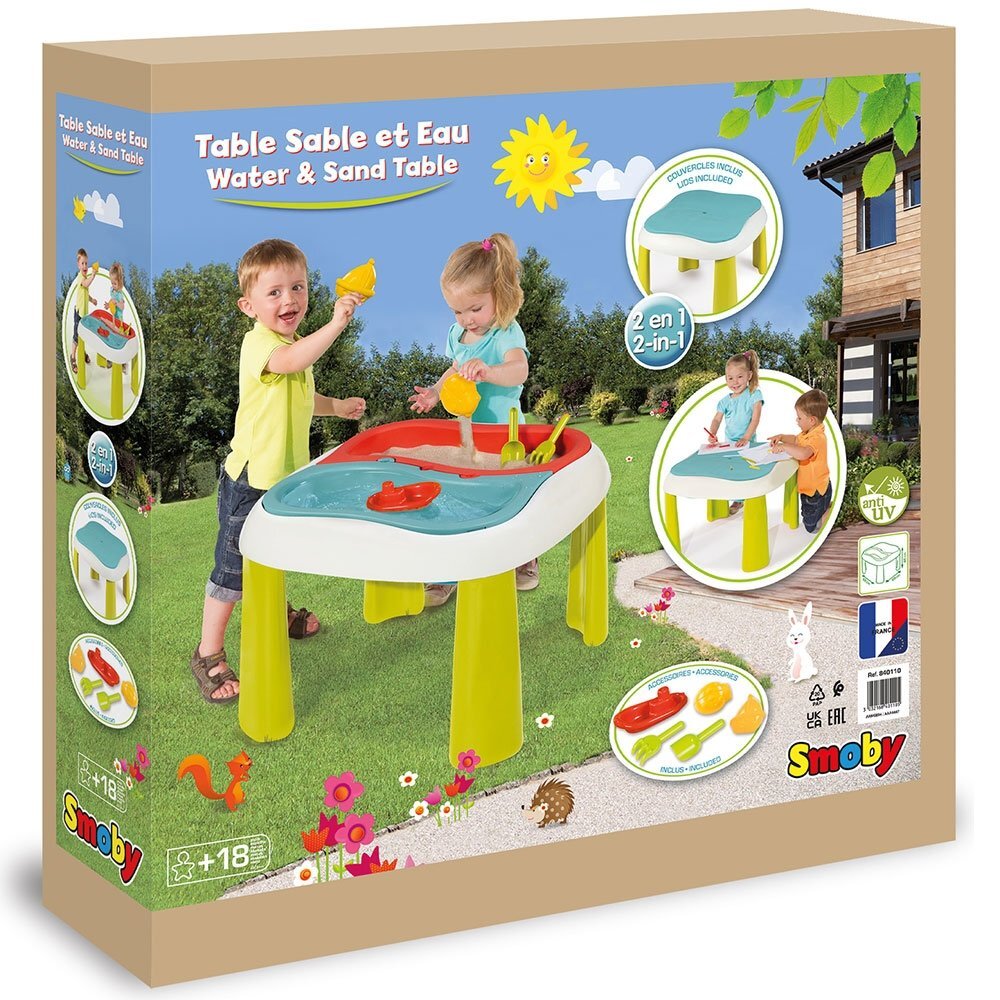 SMOBY Masa de joaca Water and Sand 2 in 1