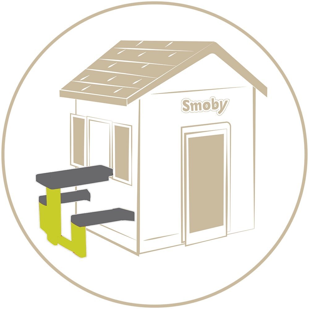 SMOBY Masa de picnic cu doua banci pentru casuta