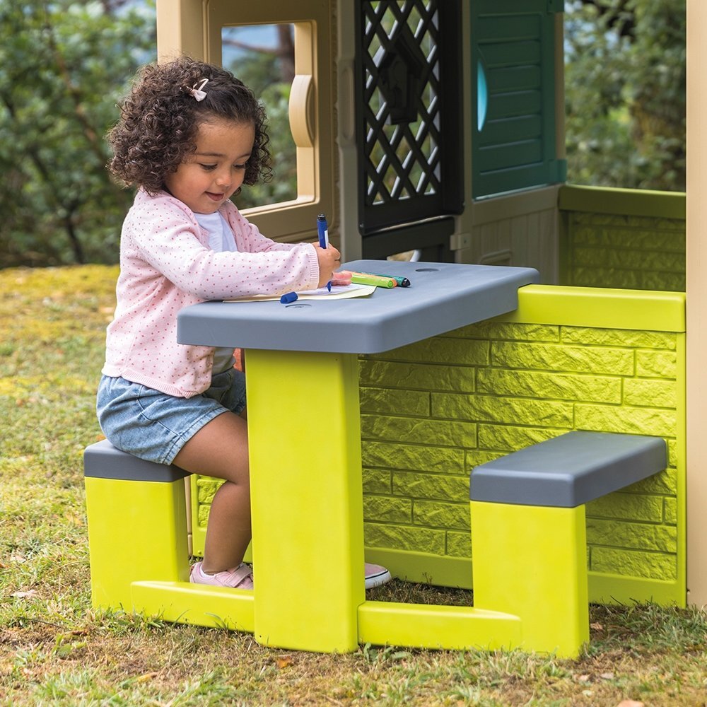SMOBY Masa de picnic cu doua banci pentru casuta