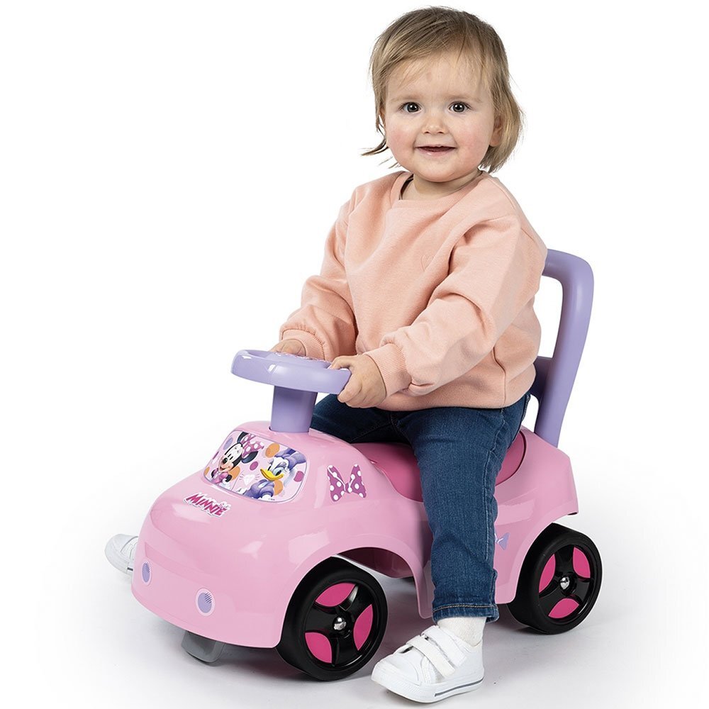 SMOBY Masinuta auto Minnie cu spatiu pentru depozitare claxon greutate admisa 50 kg
