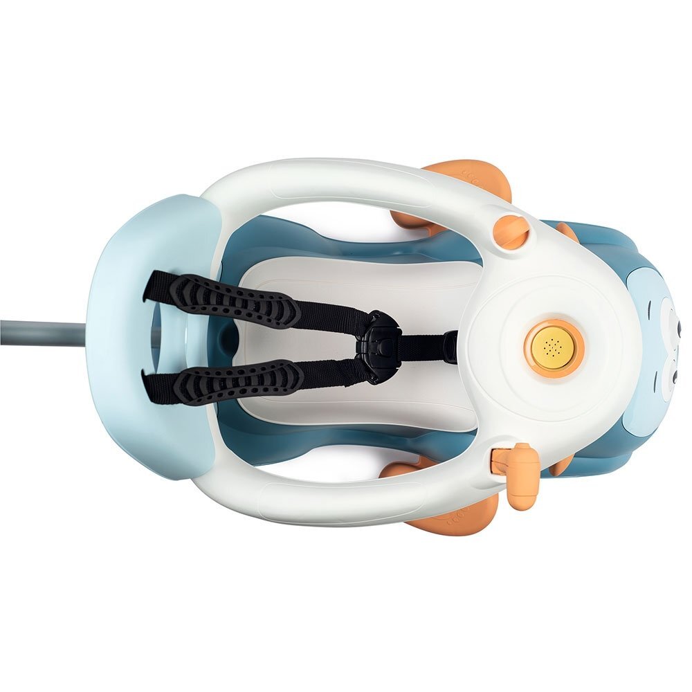 SMOBY Masinuta copii de impins Maestro blue recomandata copiilor de la 6 pana la 36 luni protectie impotriva rasturnarii roti silentioase compartiment pentru depozitare jucarii