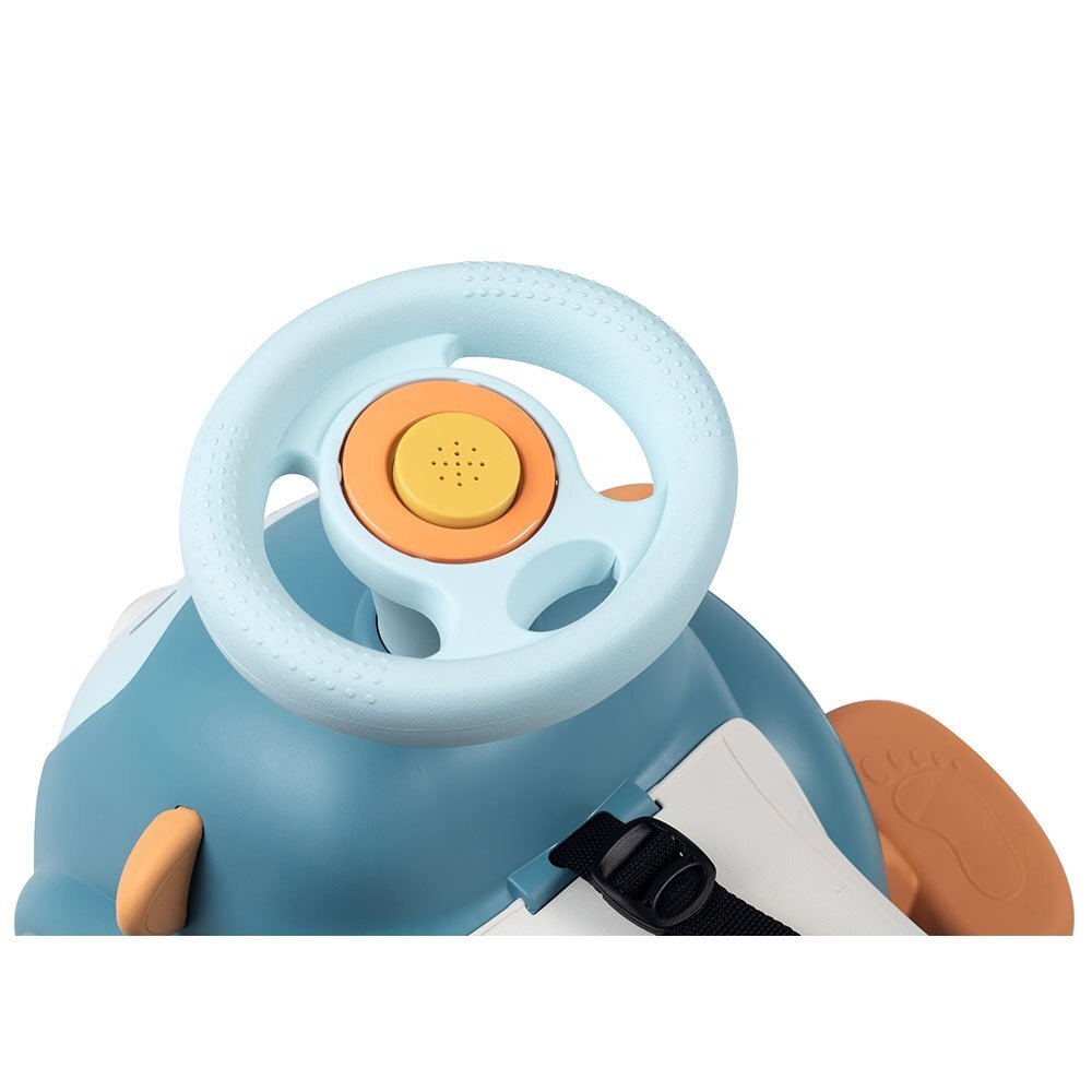 SMOBY Masinuta copii de impins Maestro blue recomandata copiilor de la 6 pana la 36 luni protectie impotriva rasturnarii roti silentioase compartiment pentru depozitare jucarii