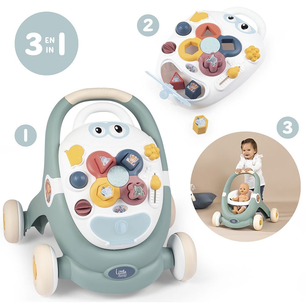 SMOBY Premergator Trotty Walker 3 in 1 verde