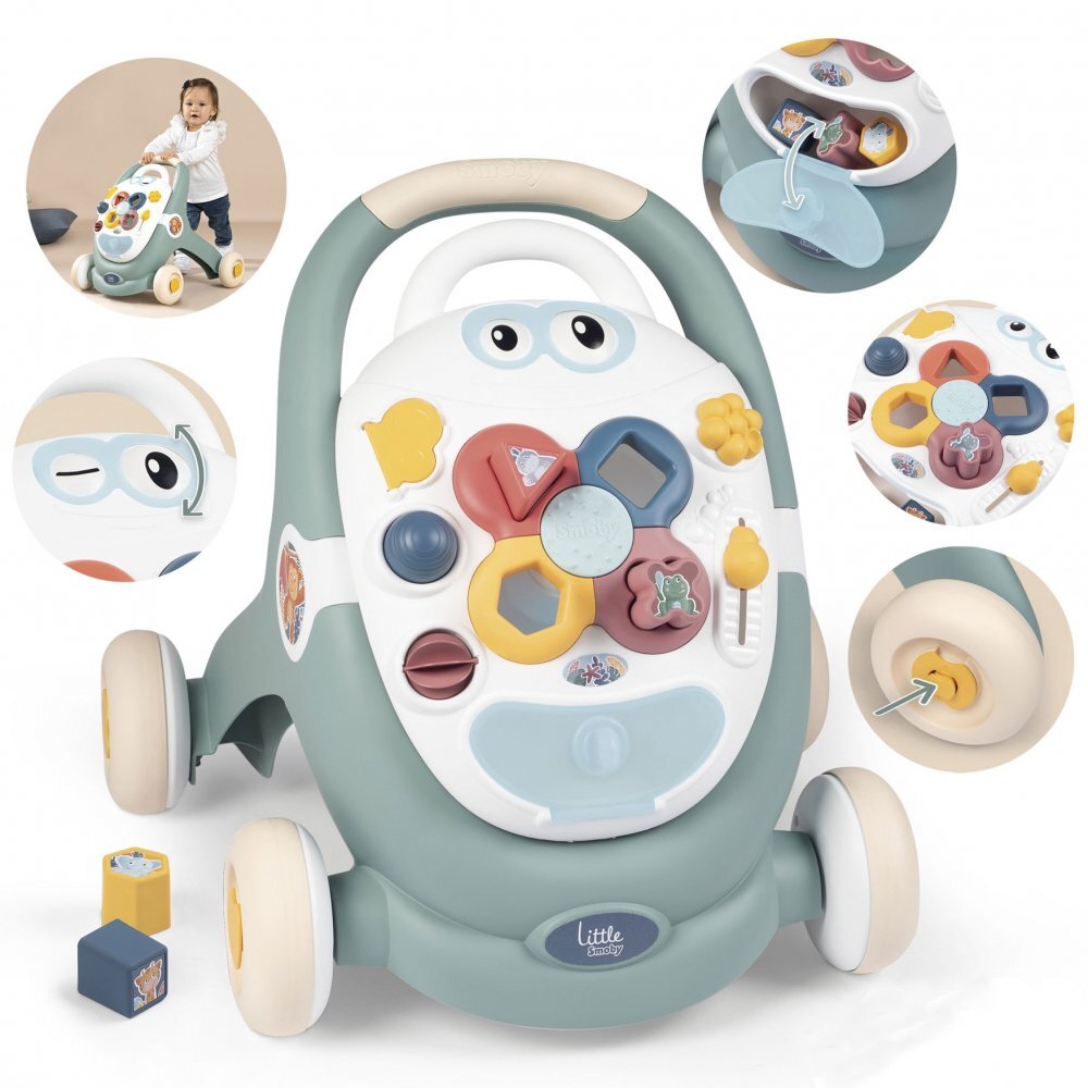 SMOBY Premergator Trotty Walker 3 in 1 verde