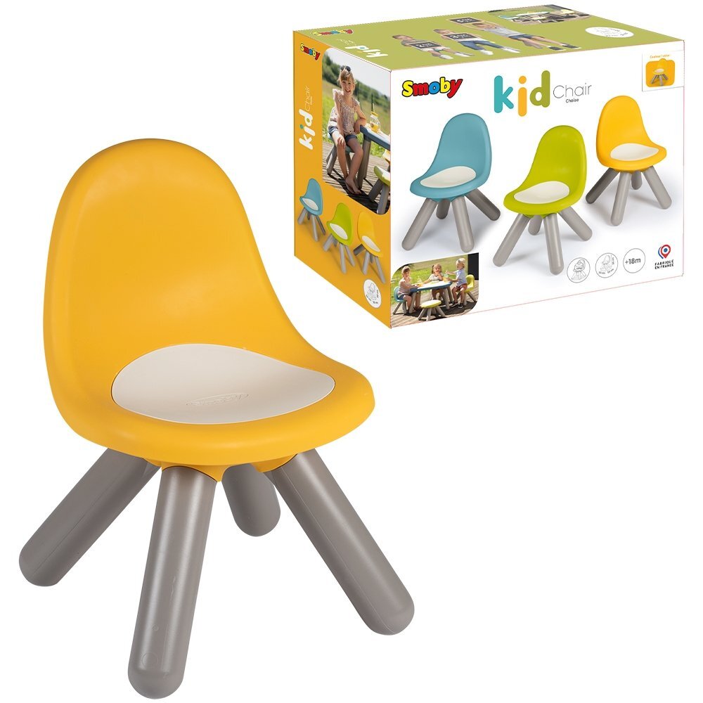 SMOBY Scaunel cu spatar pentru copii galben