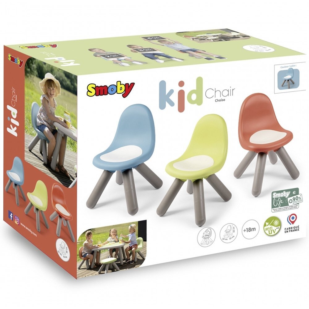 SMOBY Scaunel cu spatar pentru copii Life albastru