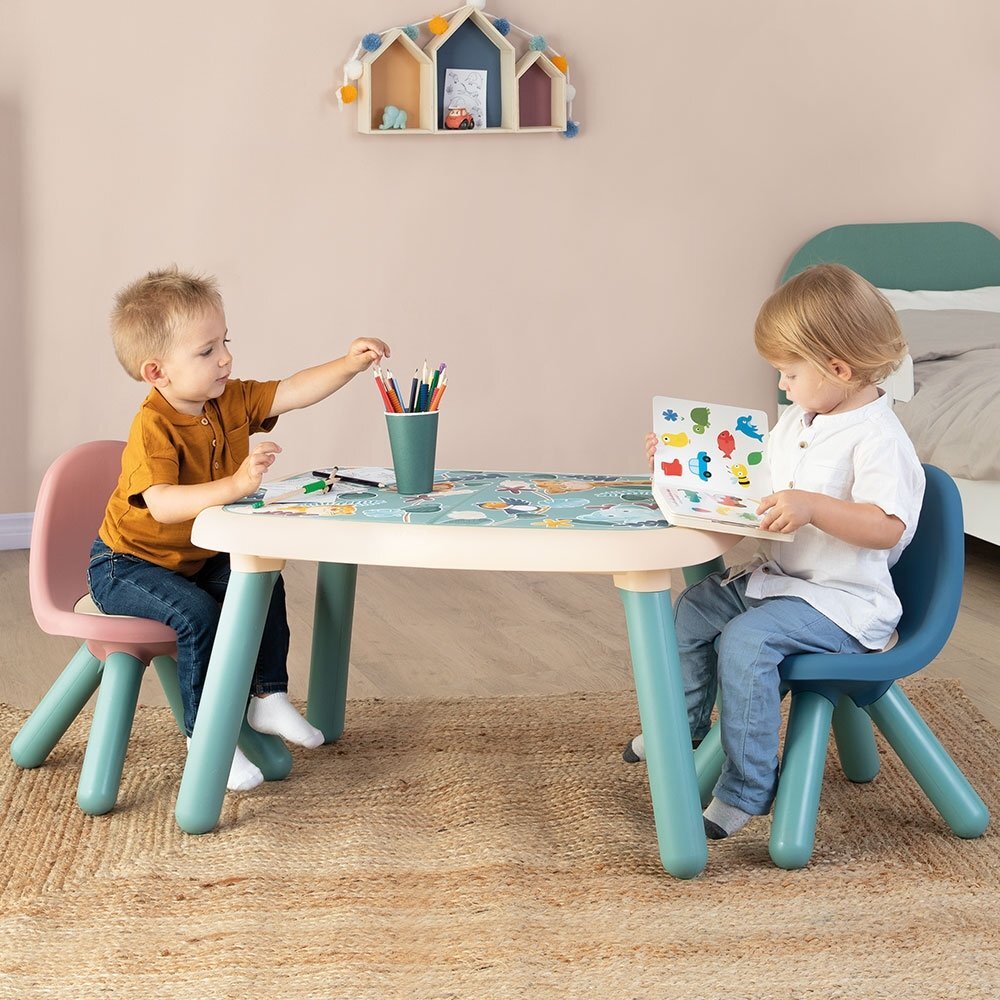SMOBY Scaunel cu spatar pentru copii Little albastru