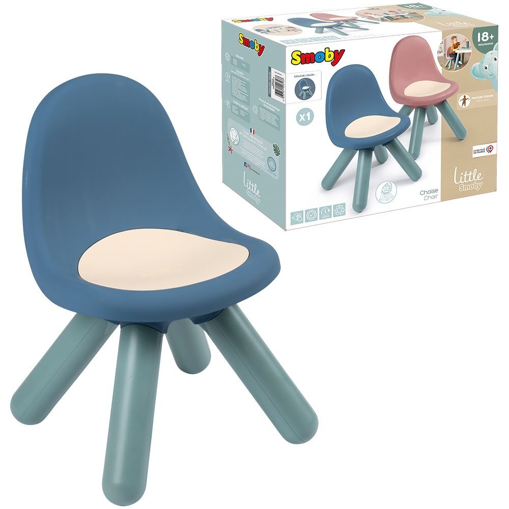 SMOBY Scaunel cu spatar pentru copii Little albastru