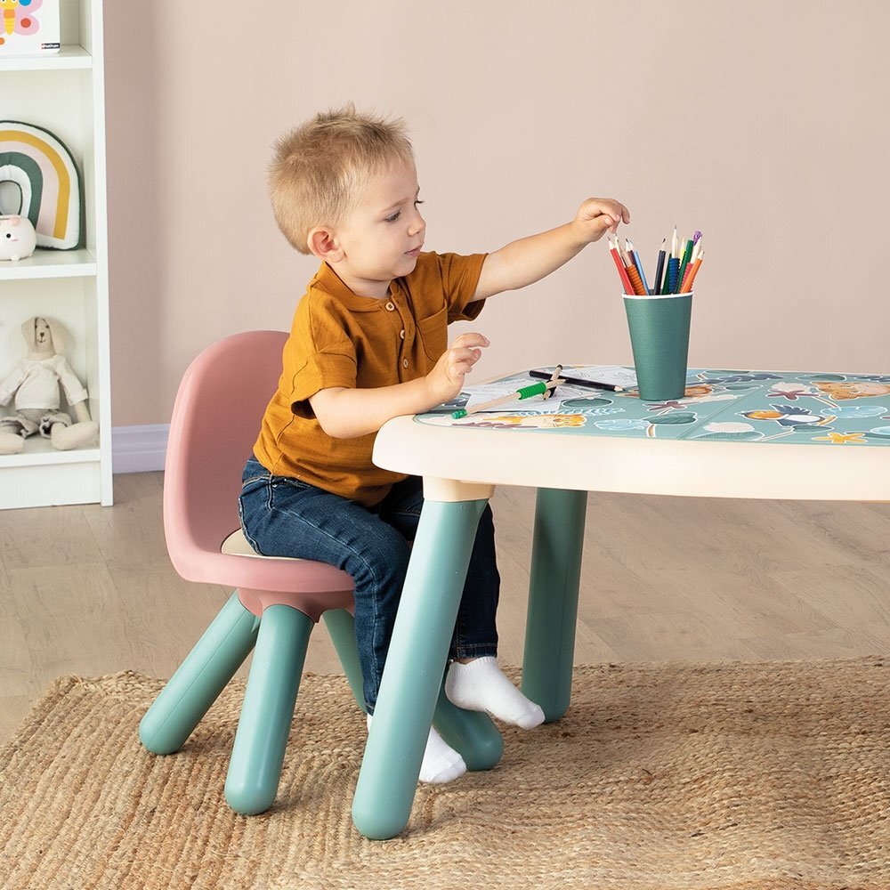 SMOBY Scaunel cu spatar pentru copii Little roz
