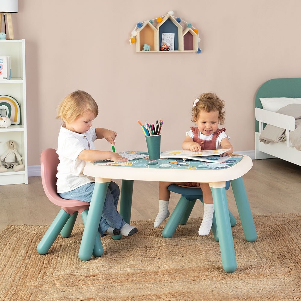 SMOBY Scaunel cu spatar pentru copii Little roz