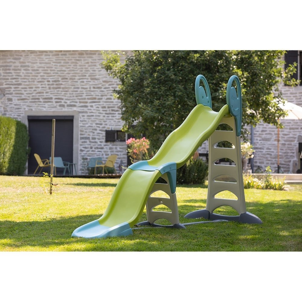 SMOBY Tobogan Super Megagliss 2 in 1 verde cu albastru