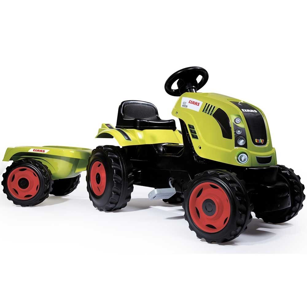 SMOBY Tractor cu pedale si remorca Claas Farmer XL