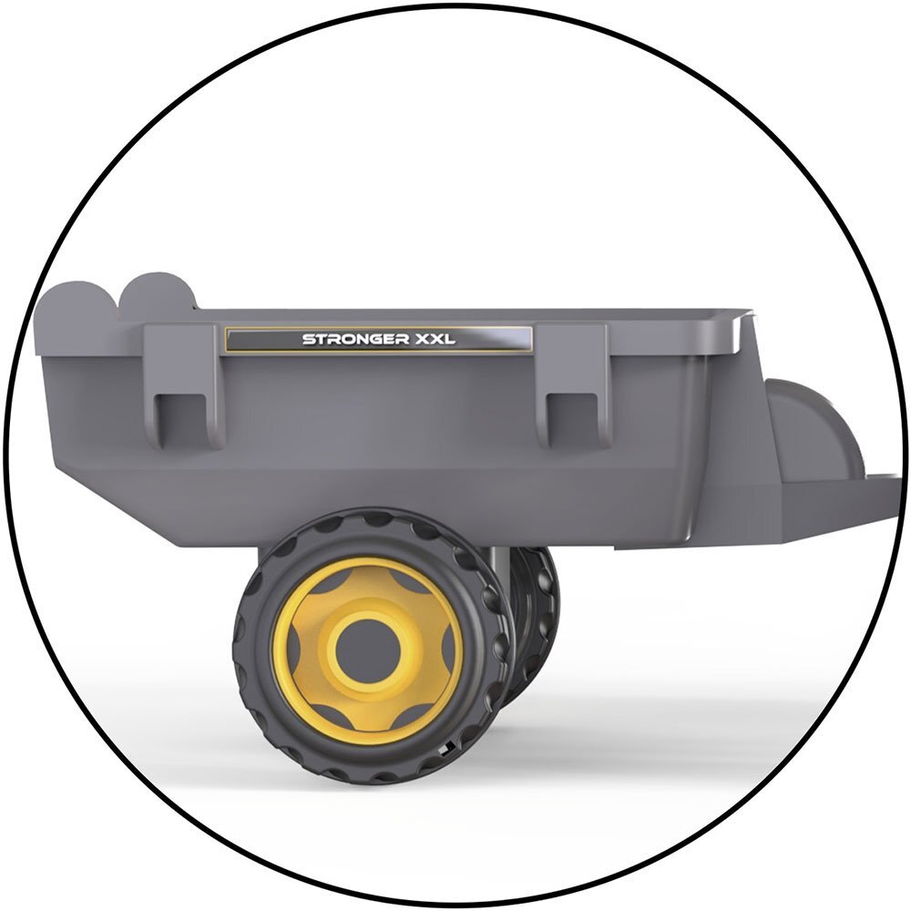 SMOBY Tractor cu pedale si remorca Stronger XXL gri