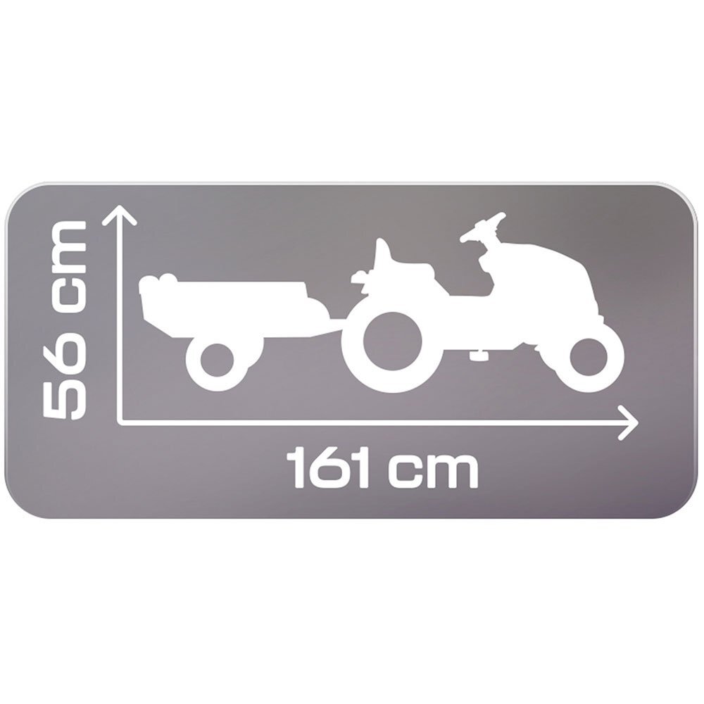 SMOBY Tractor cu pedale si remorca Stronger XXL gri
