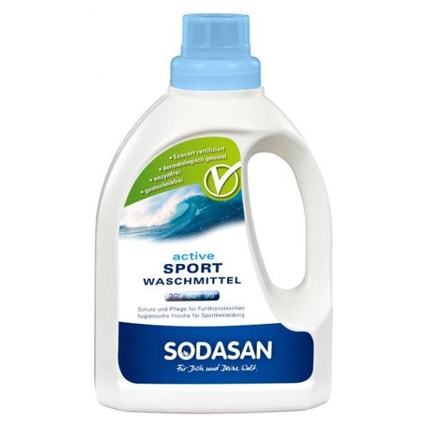 SODASAN Detergent Bio Lichid Activ Sport Pentru Echipament Sportiv 750 ml
