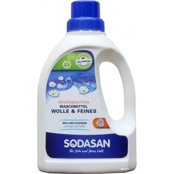 SODASAN Detergent Bio Lichid Pentru Rufe Delicate Lana Si Matase 750 ml