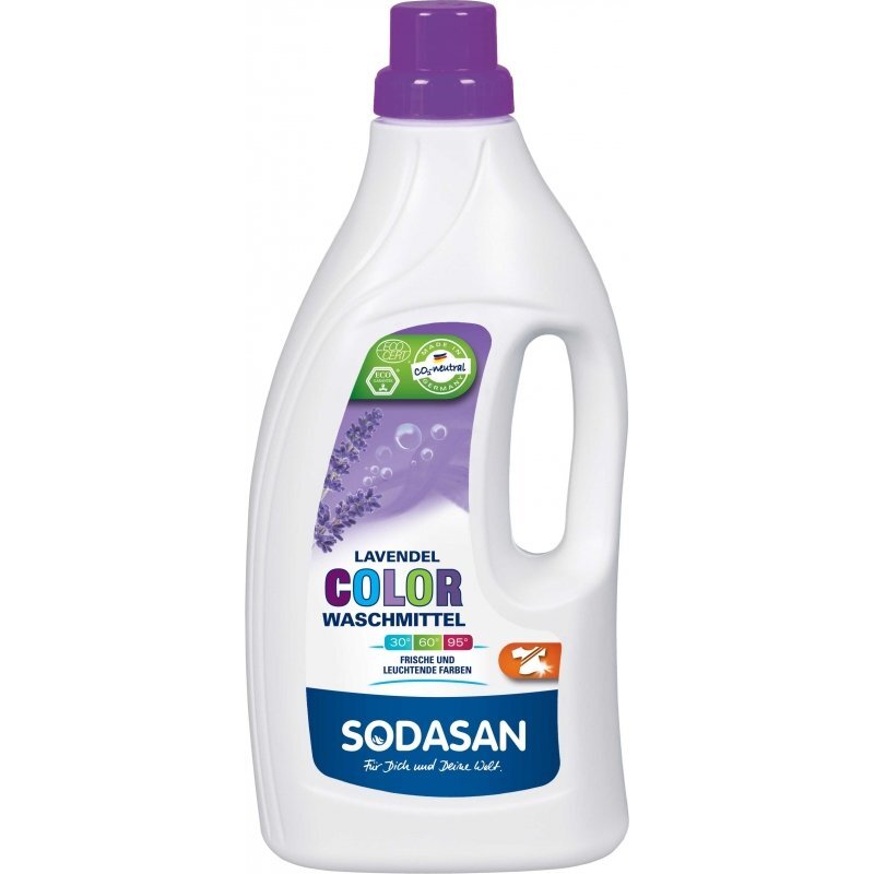 SODASAN Detergent Bio Lichid Rufe Albe si Color Lavanda 15 L