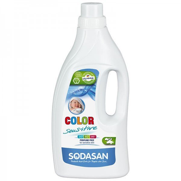 SODASAN Detergent ecologic lichid pentru rufe albe si colorate sensitiv 1.5L