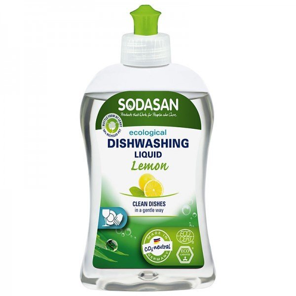 SODASAN Detergent lichid ecologic pentru vase cu lamaie 500ml