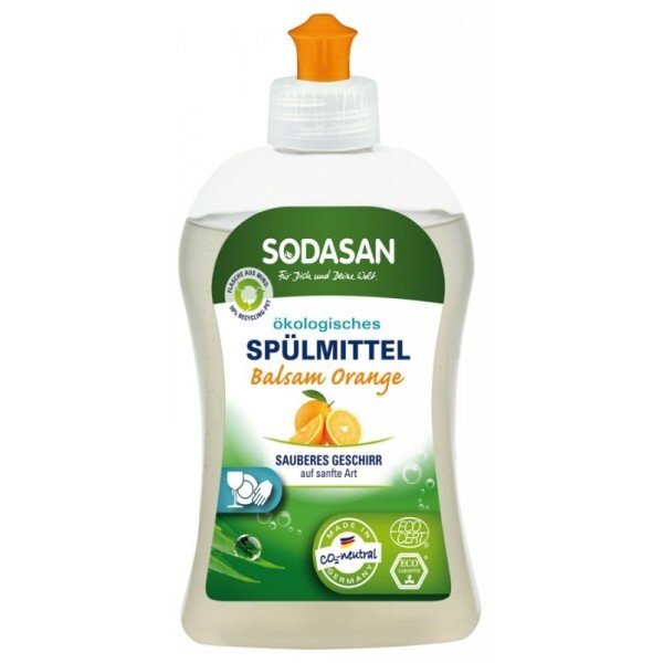 SODASAN Detergent lichid ecologic pentru vase cu portocale 500ml