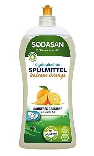 SODASAN Detergent vase lichid cu balsam bio portocala 1L