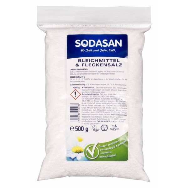 SODASAN Inalbitor Bio pentru pete pe baza de oxigen 500 Gr (punga)