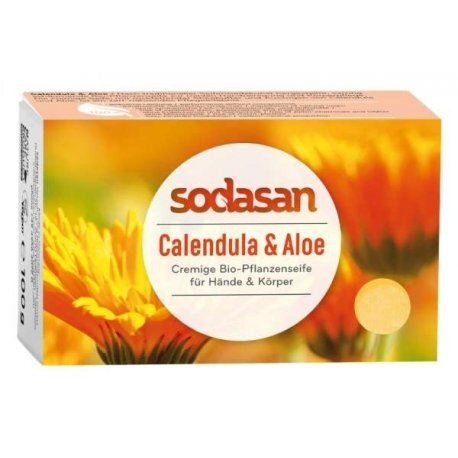 SODASAN Sapun crema cu galbenele si aloe 100g