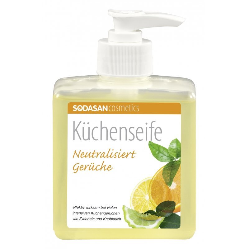 SODASAN Sapun lichid bio bucatarie pentru scos mirosuri si degresat maini 300 ml