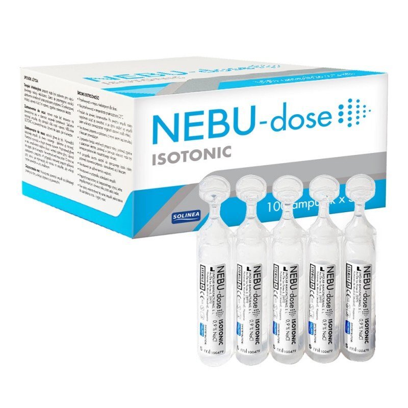 Solinea Ser fiziologic izotonic NEBU-dose concentratie 0.9 100 monodoze x 5 ml