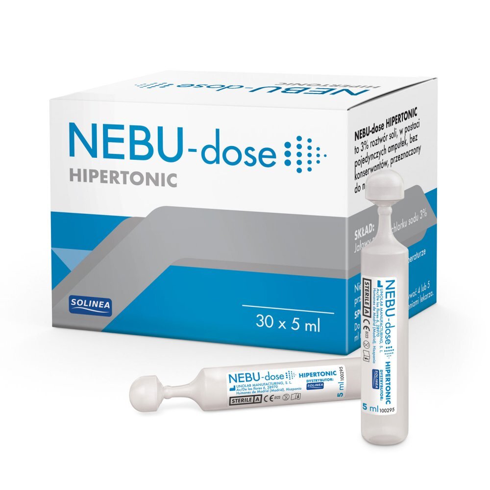 Solinea Solutie salina hipertonica NEBU-dose concentratie 3 30 monodoze x 5 ml