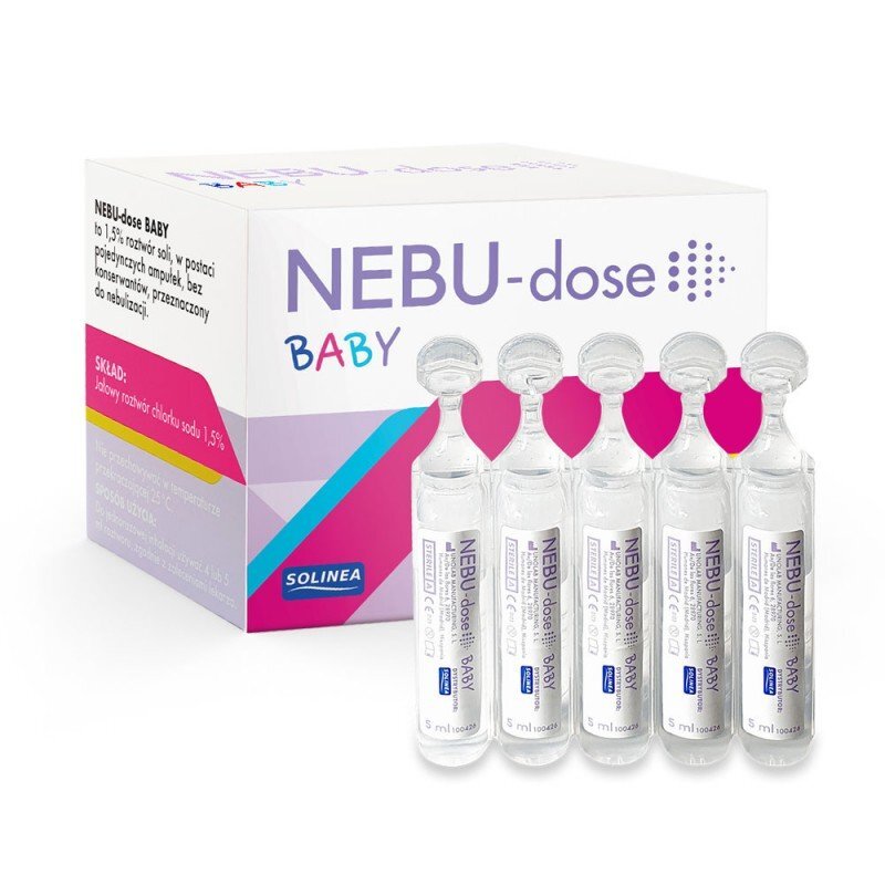 Solinea Solutie salina NEBU-dose Baby concentratie 1.5 30 monodoze x 5 ml pentru bebelusi si copii