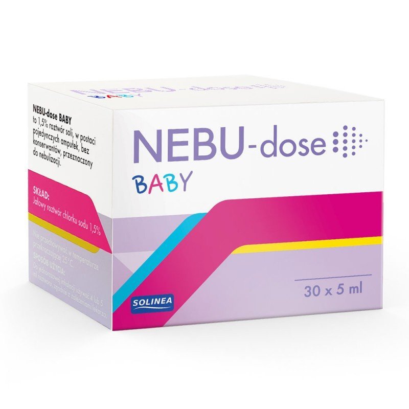 Solinea Solutie salina NEBU-dose Baby concentratie 1.5 30 monodoze x 5 ml pentru bebelusi si copii