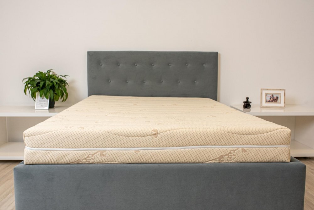 Somnart Husa pentru saltea Ortopedic Bio Cotton detasabila si lavabila 180 x 200 cm inaltime 17 cm