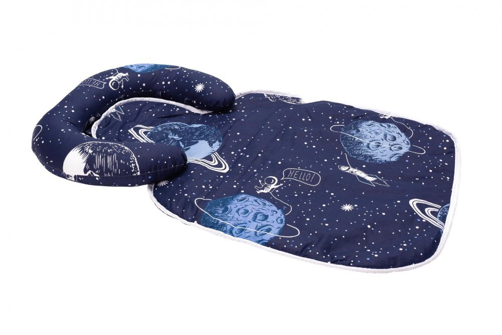 Somnart Paturica impermeabila cu tetiera detasabila model Cosmos