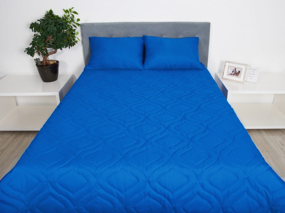 Somnart Perna Belina din microfibra lavabila la masina albastru 60 x 60 cm
