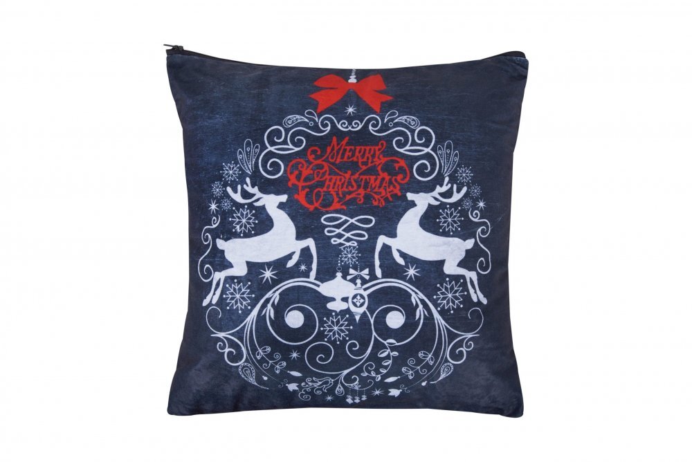 Somnart Perna decorativa Craciun Reni 40x40 cm