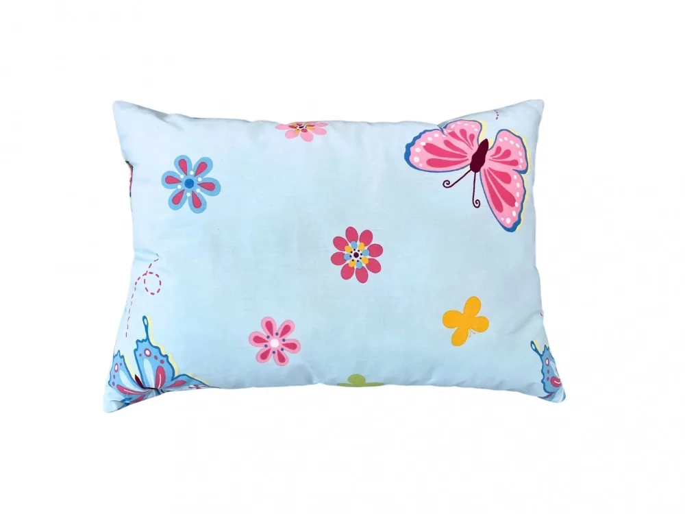 Somnart Perna din bumbac cu imprimeu flori si fluturi 50 x 70 cm