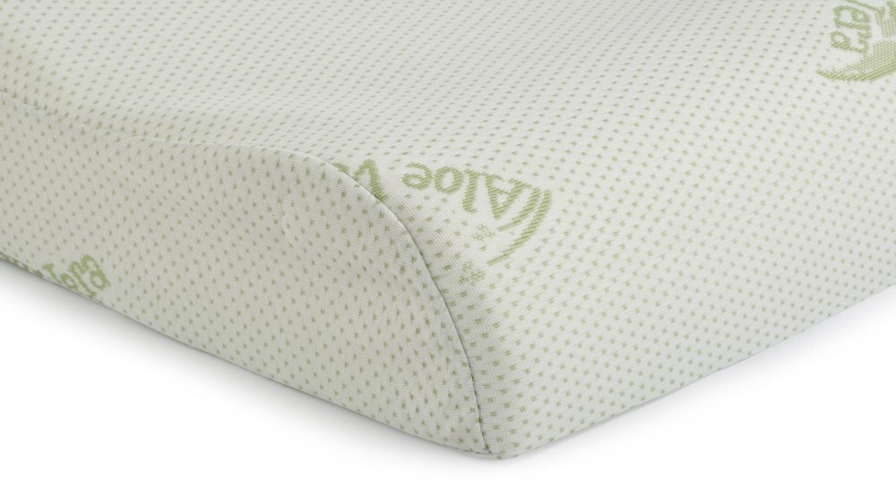 Somnart Perna ergonomica Memory Aloe Vera cu husa detasabila 42 x 72 x 12 cm