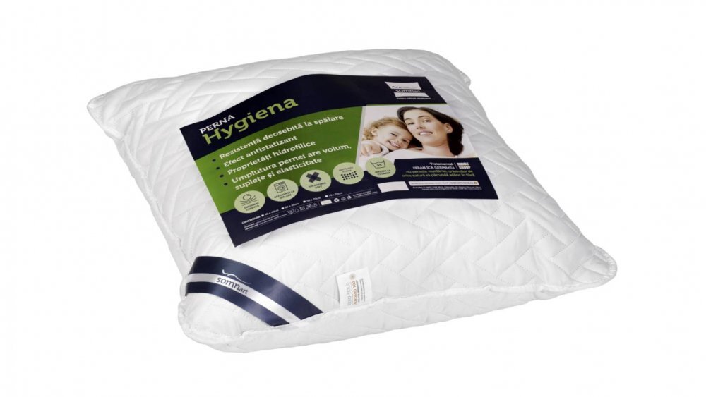 Somnart Perna Hygiena hipoalergenica cu bilute Superball poliester 40 x 40 cm