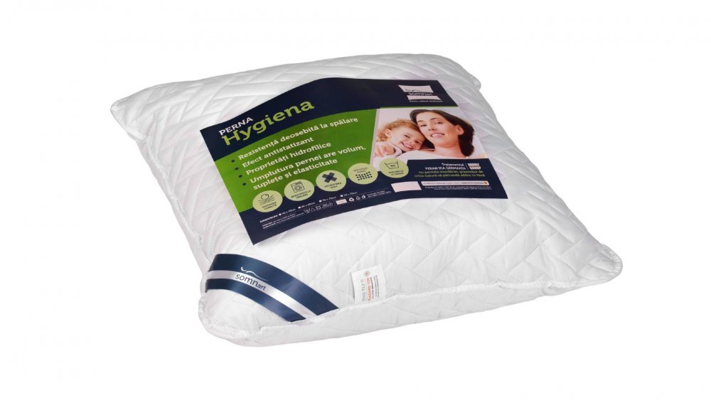 Somnart Perna Hygiena hipoalergenica cu bilute Superball poliester 40 x 40 cm