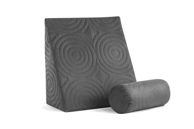 Somnart Perna Relax TV ortopedica pentru citit antireflux cu husa detasabila rezistenta la spalari multiple gri 60 x 68 x 30 cm