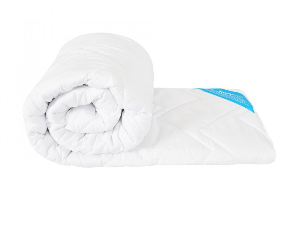 Somnart Pilota antiacarieni Somnomed din microfibra alba cu umplutura de primavara toamna 180 x 200 cm 200 gsm