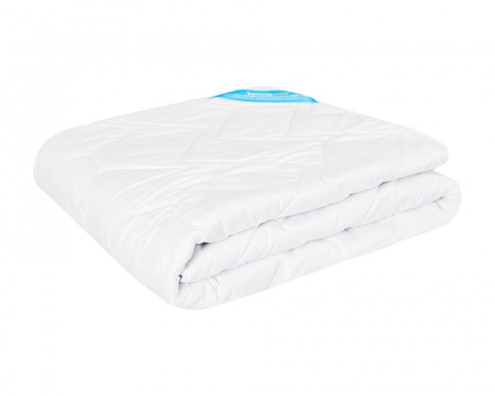Somnart Pilota antiacarieni Somnomed din microfibra alba cu umplutura de primavara toamna 180 x 200 cm 200 gsm