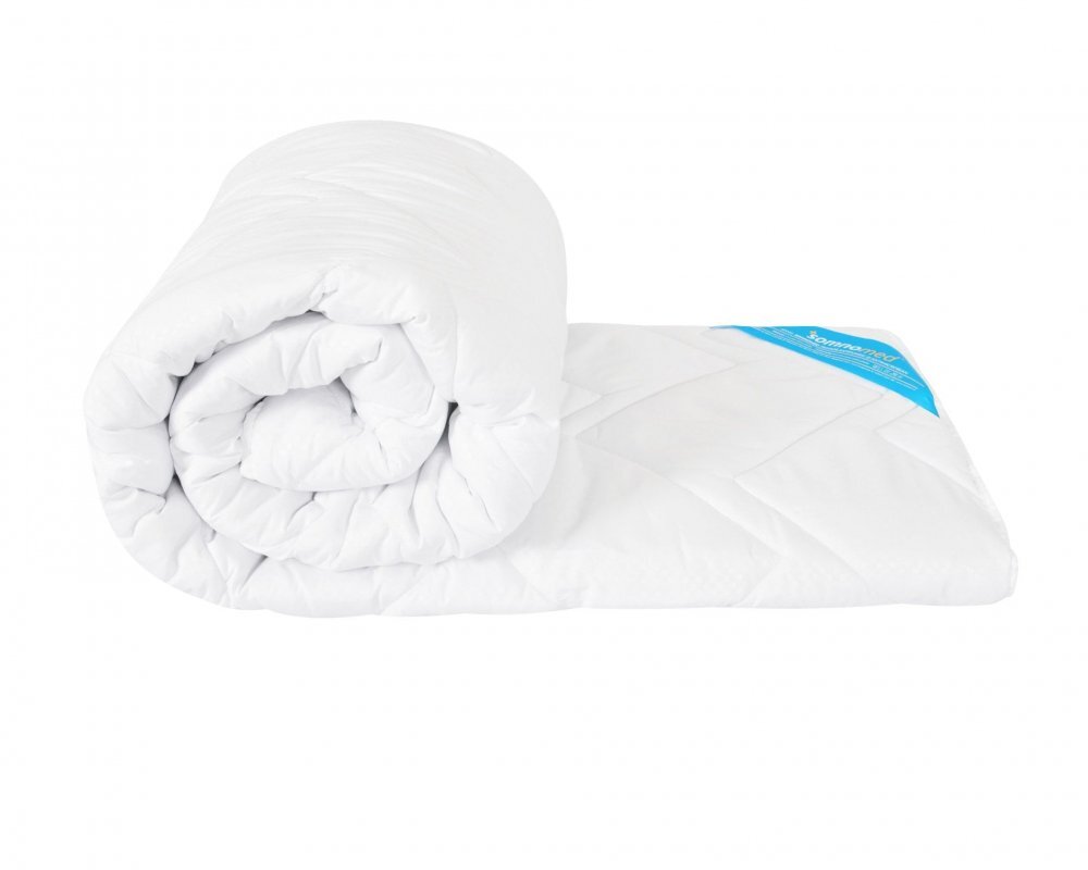 Somnart Pilota antiacarieni Somnomed din microfibra alba cu umplutura de primavaratoamna 200 gsm 120x200 cm