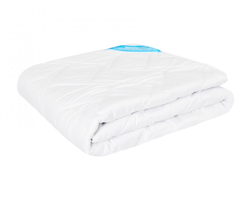 Somnart Pilota antiacarieni Somnomed din microfibra alba cu umplutura de primavaratoamna 200 gsm 120x200 cm