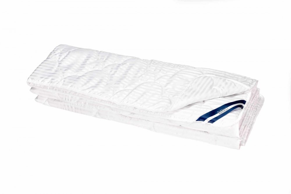 Somnart Pilota de vara din microfibra striata cu model lacrimi alba 150 x 200 cm 200 g