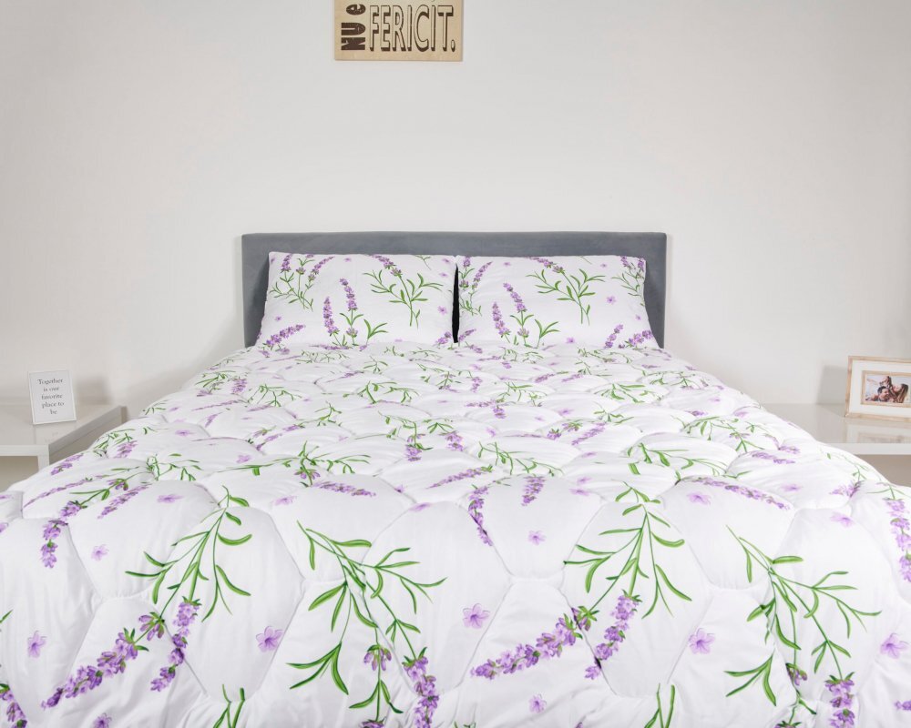 Somnart Pilota de vara Lavanda Confort matlasata din microfibra 200 x 220 cm 250 g