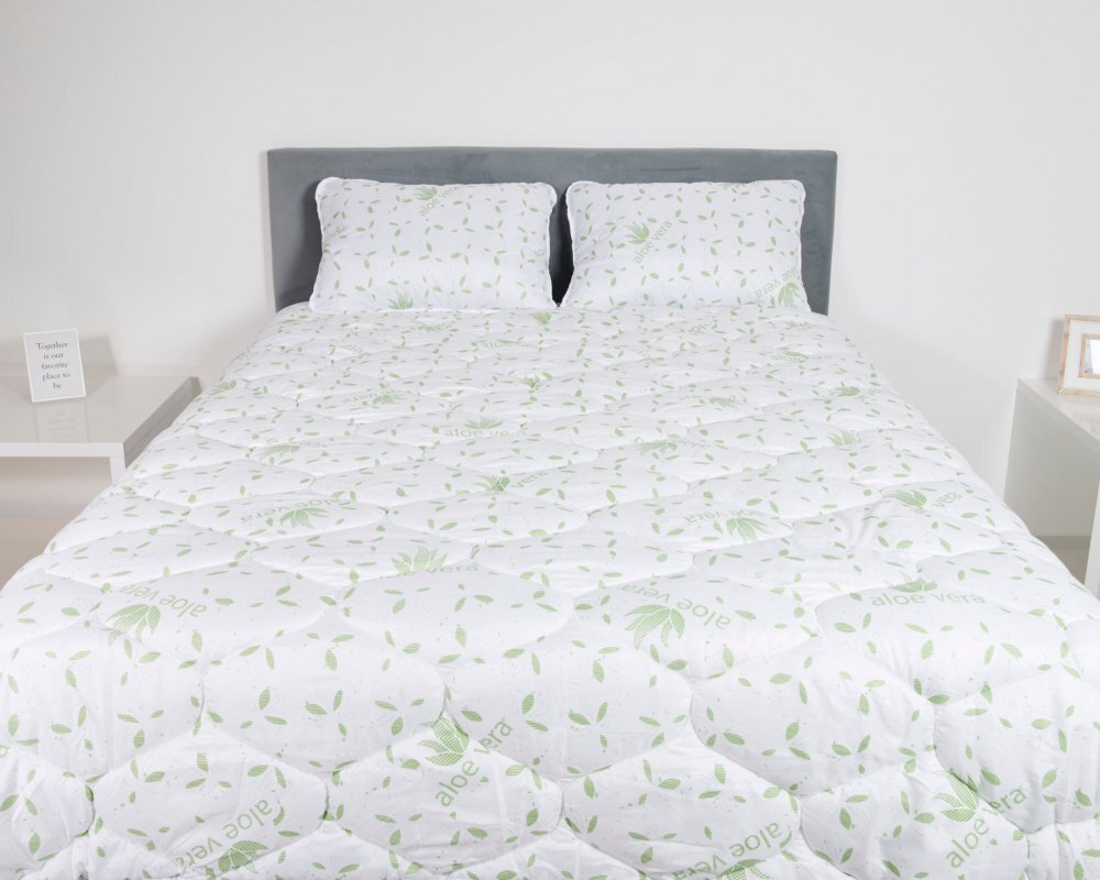 Somnart Pilota matlasata Aloe Confort din microfibra primavara toamna 200 x 220 cm 350 g