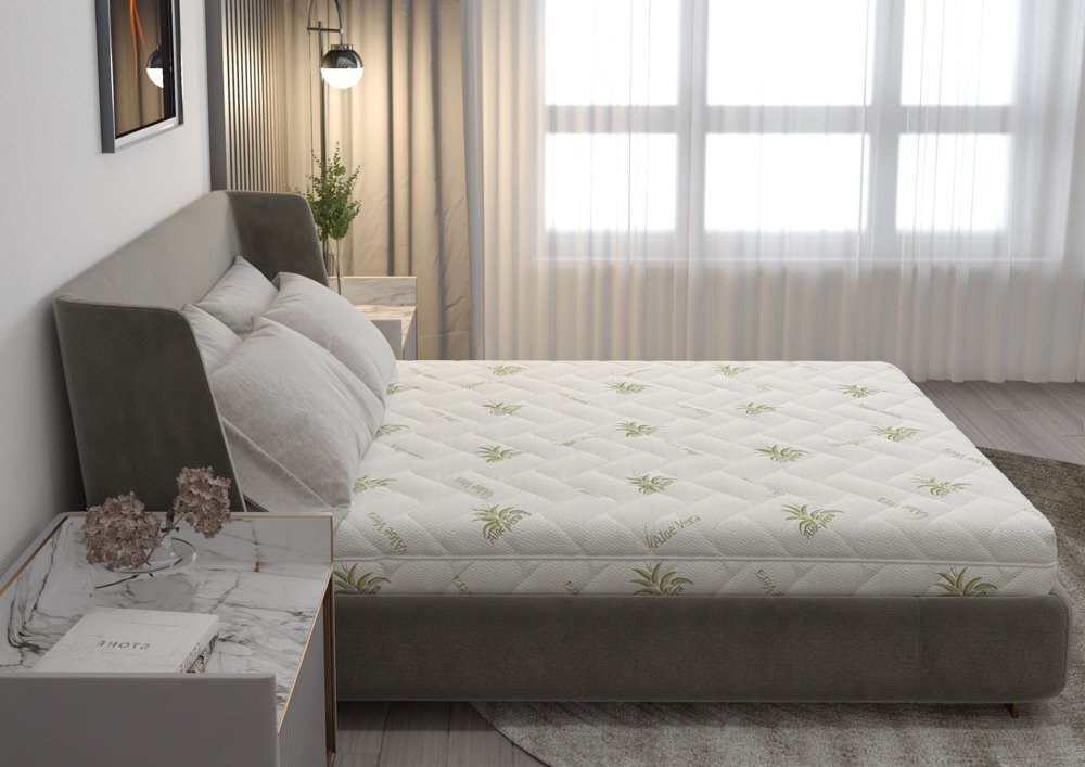 Somnart Saltea anatomica cu spuma poliuretanica Fermimax Aloe Vera 180x200x15 cm