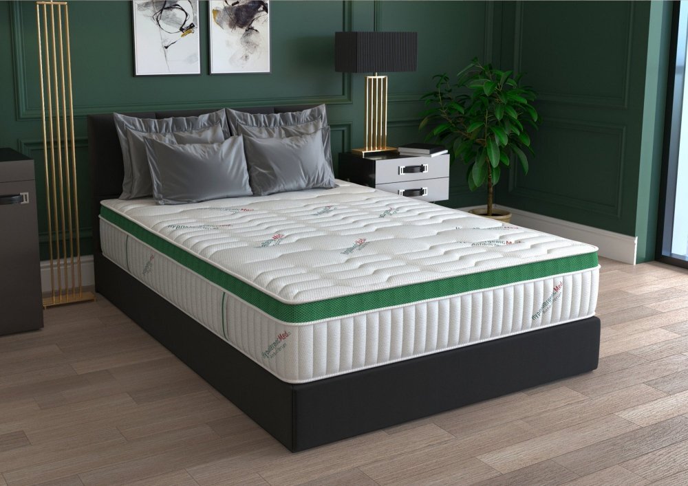 Somnart Saltea cu arcuri HypoallergenicMed Primo Protect 140 x 200 x 23 cm ortopedica cu husa antialergica